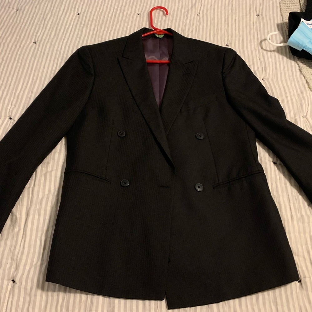 Medium Slim Fit J Ferrar Black Blazer